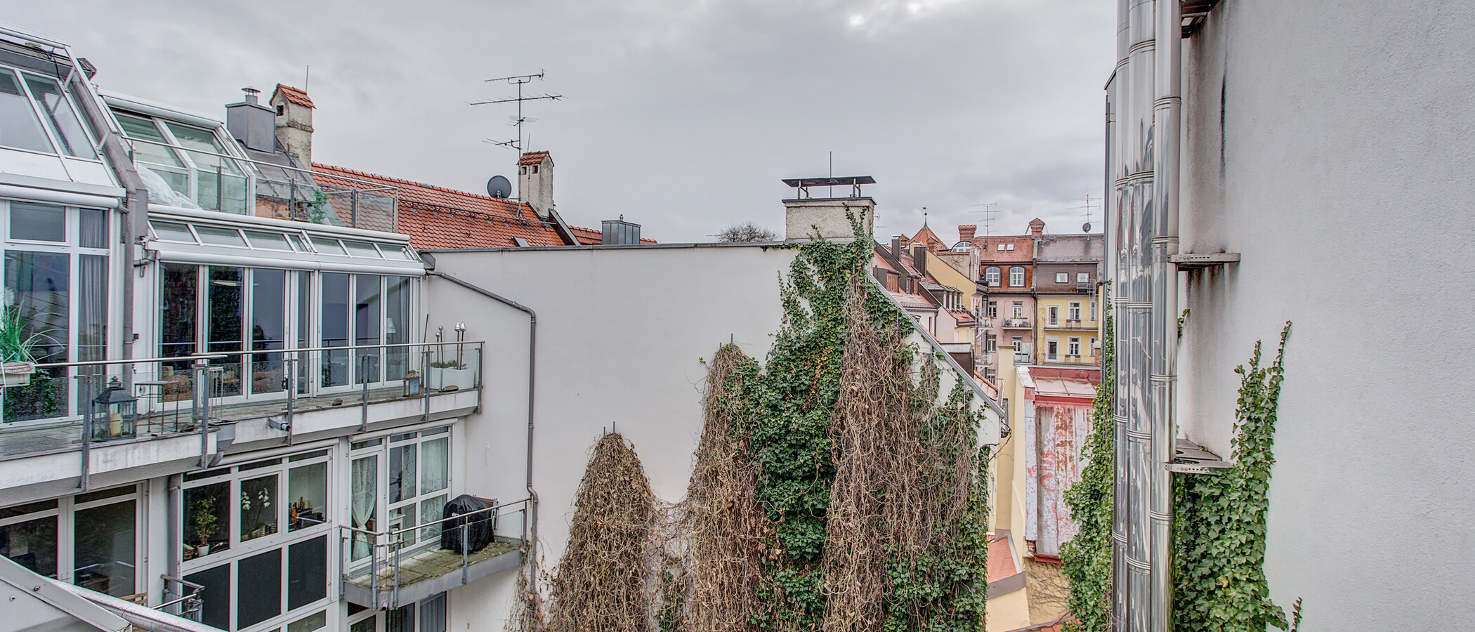 Maisonettewohnung München Schwabing (rechts der Leopoldstraße) 01 Aussicht 2018