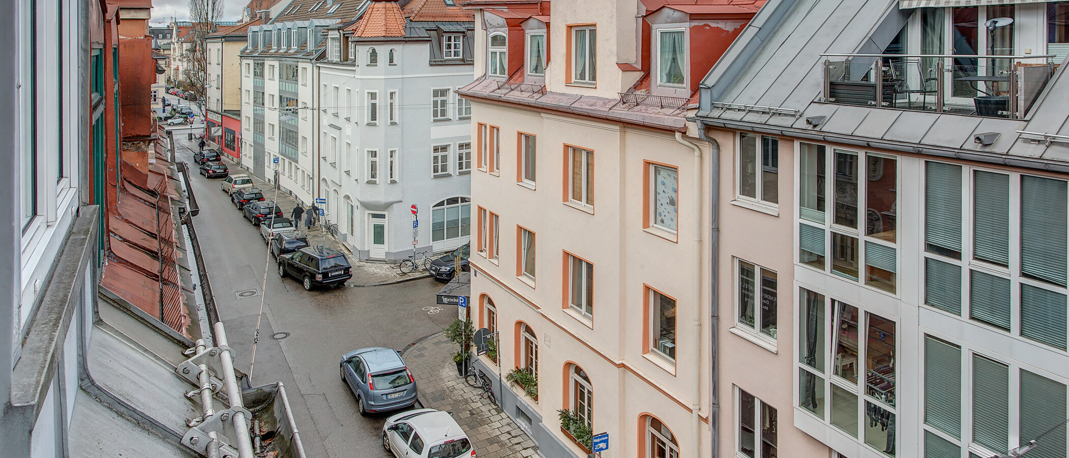 Maisonettewohnung München Schwabing (rechts der Leopoldstraße) 02 Aussicht 2018