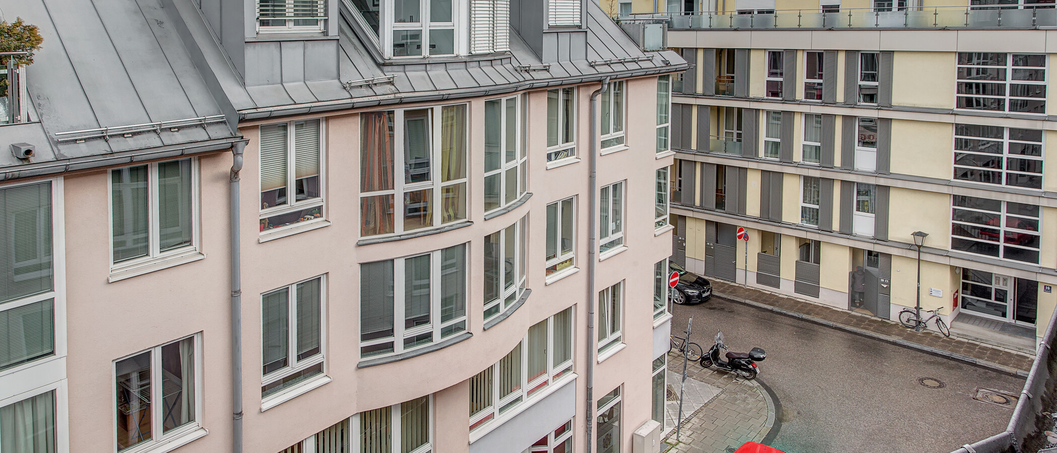 Maisonettewohnung München Schwabing (rechts der Leopoldstraße) 03 Aussicht 2018