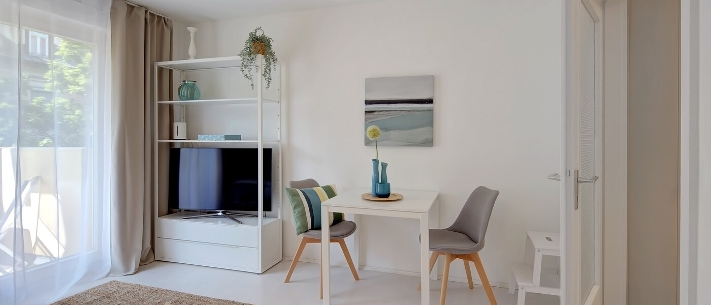 Apartment München Schwabing-West (rund um den Hohenzollernplatz) 04 Wohnbereich 2152