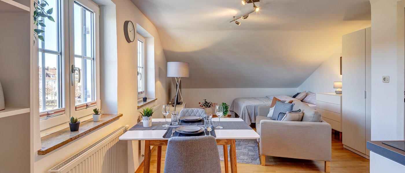 Apartment München Sendling-Westpark 02 Wohnbereich 2380