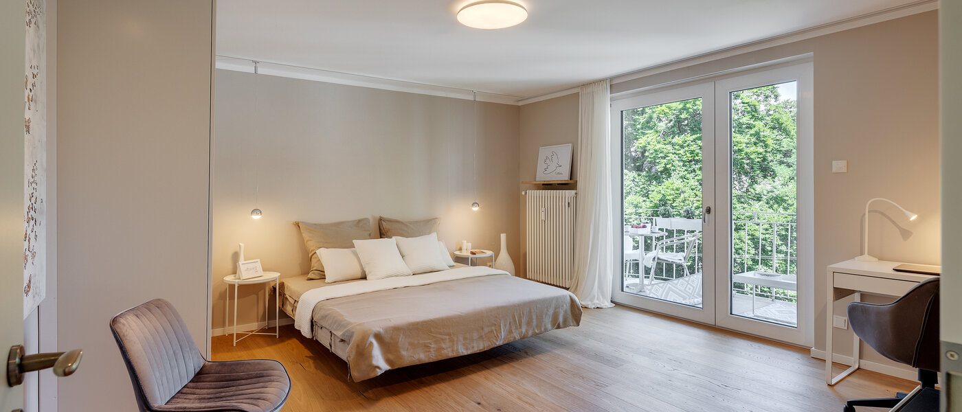 Wohnung München Schwabing (links der Leopoldstraße) 02 Schlafzimmer 2407