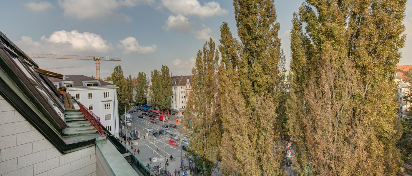 Wohnung München Schwabing (rechts der Leopoldstraße) 02 Aussicht 2486