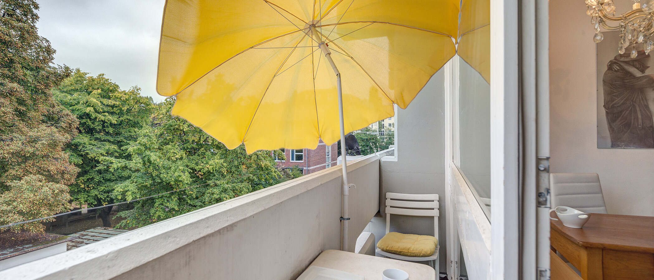 Apartment München Schwabing (links der Leopoldstraße) 01 Balkon 2684
