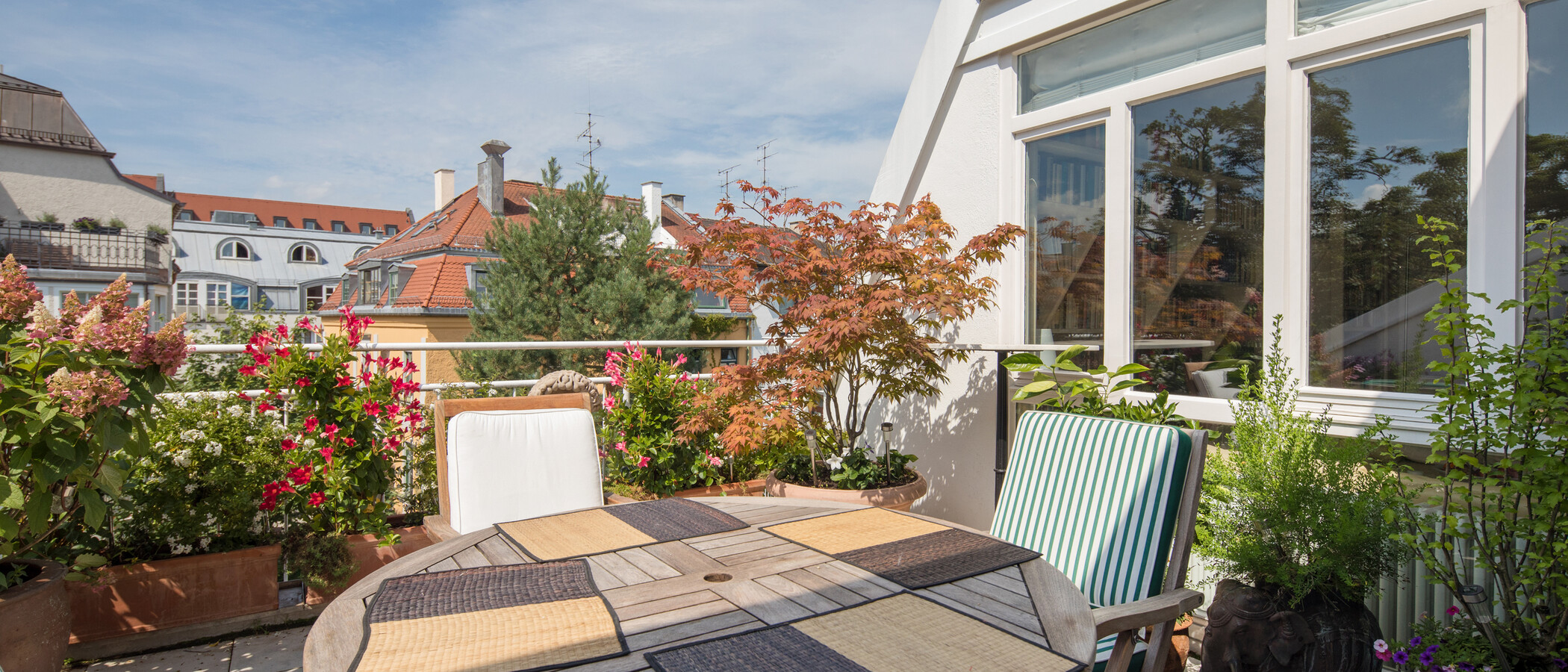Dachterrassenwohnung München Schwabing (rechts der Leopoldstraße) 02 Terrasse 2693