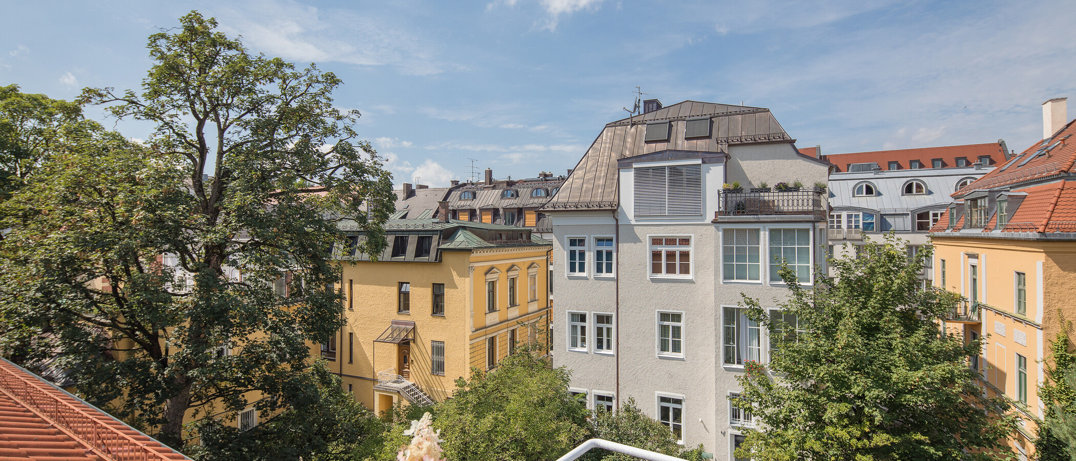 Dachterrassenwohnung München Schwabing (rechts der Leopoldstraße) 01 Aussicht 2693