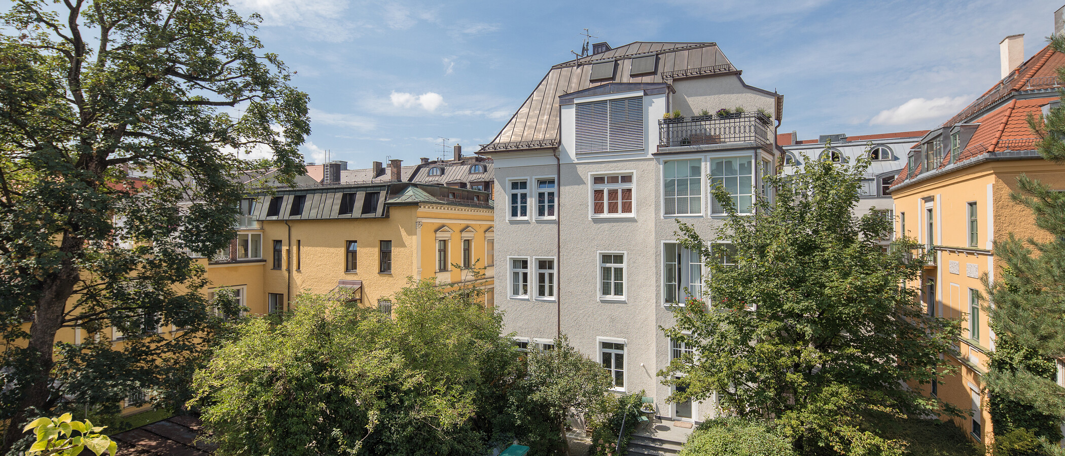 Dachterrassenwohnung München Schwabing (rechts der Leopoldstraße) 02 Aussicht 2693