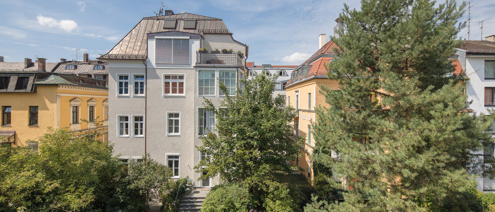 Dachterrassenwohnung München Schwabing (rechts der Leopoldstraße) 03 Aussicht 2693