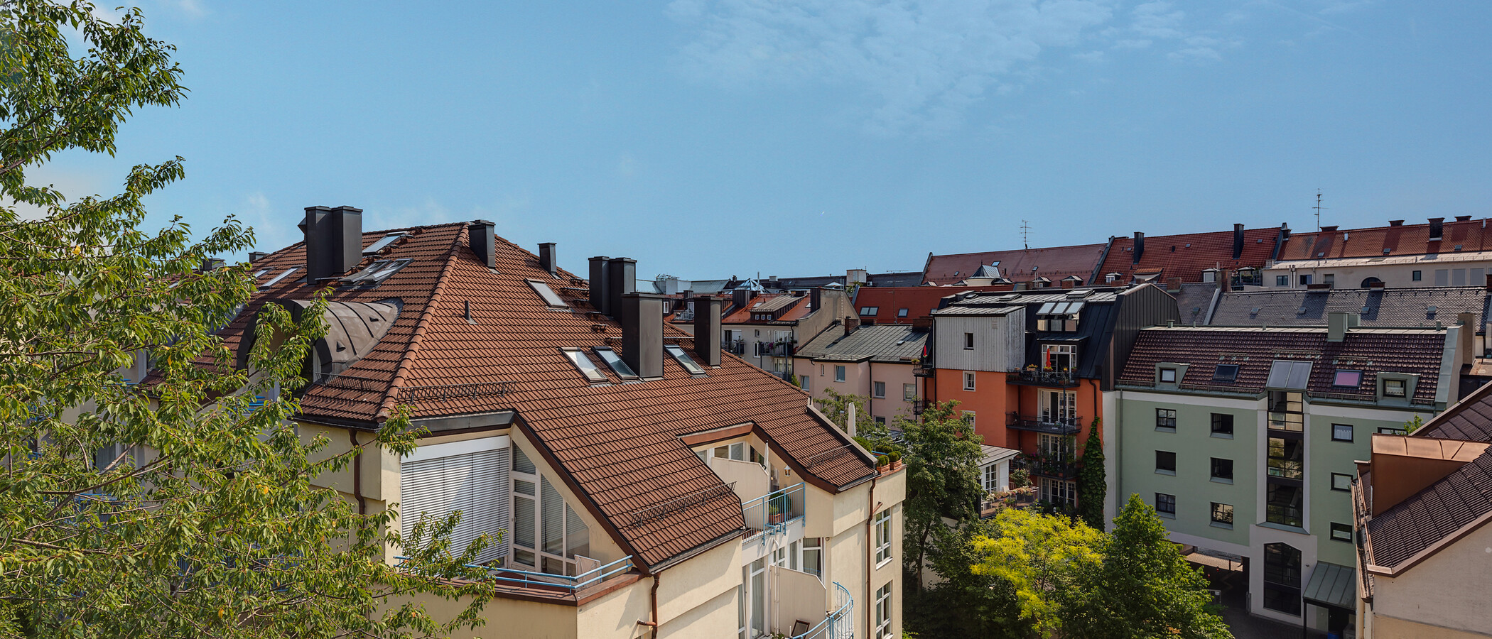 Dachterrassenwohnung München Lehel 01 Aussicht 2849