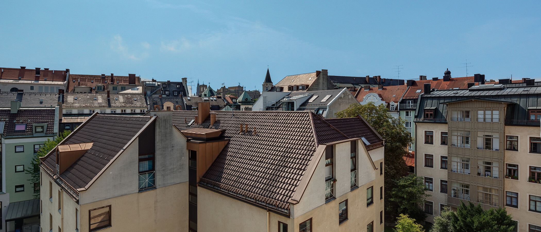 Dachterrassenwohnung München Lehel 02 Aussicht 2849