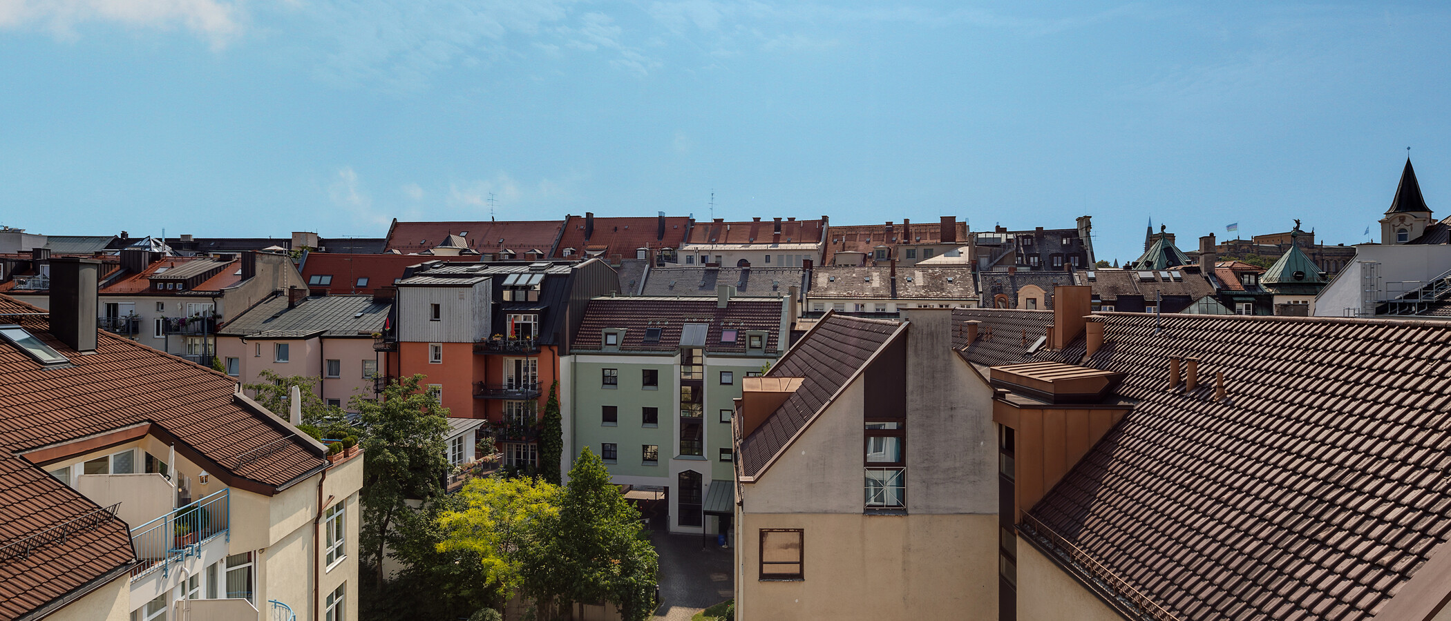 Dachterrassenwohnung München Lehel 03 Aussicht 2849