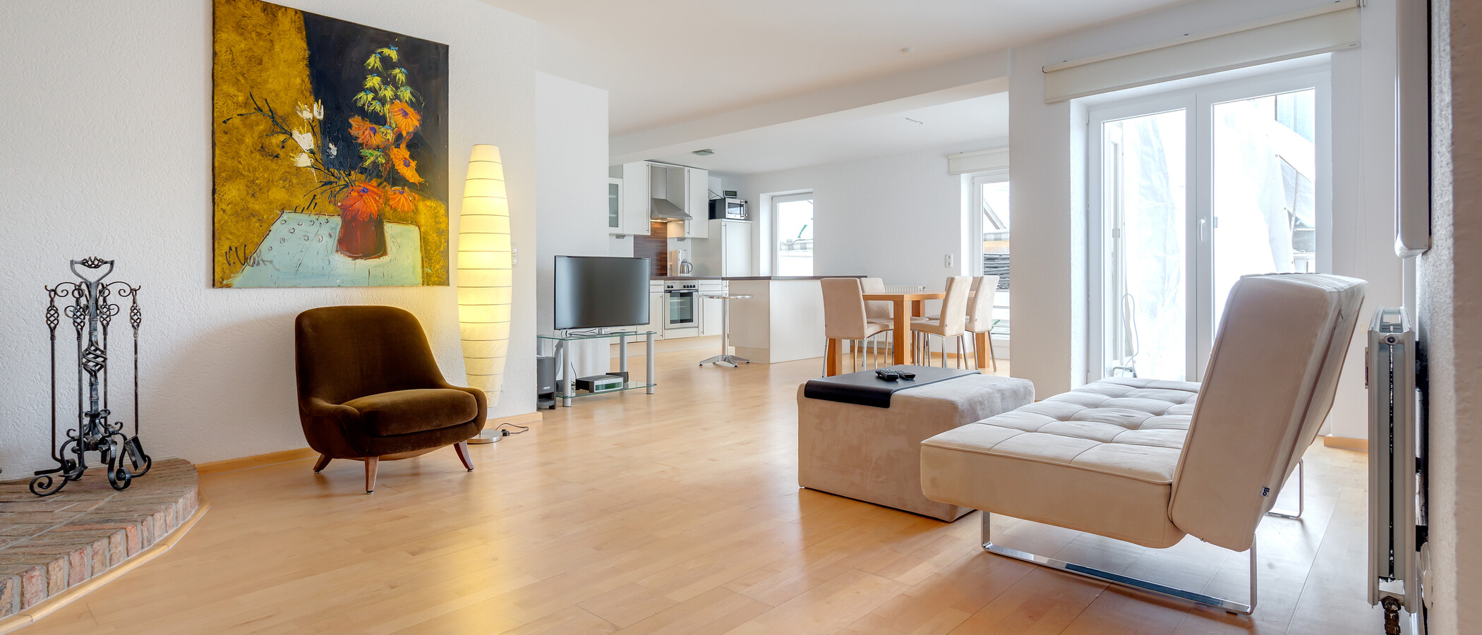 Dachterrassenwohnung München Lehel 01 Wohnbereich 2849