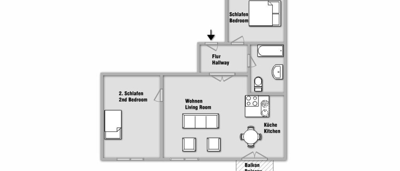 Wohnung München Maxvorstadt - Museumsviertel 01 Grundriss 2934