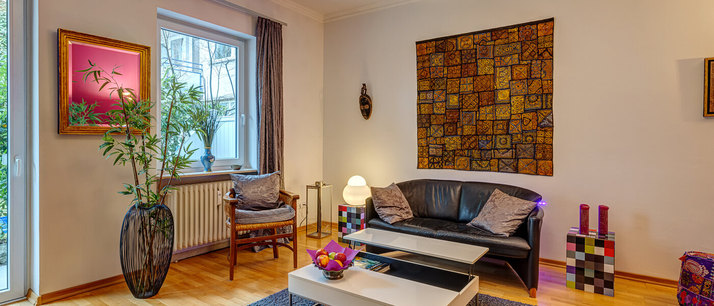 Wohnung München Schwabing-West (rund um den Hohenzollernplatz) 02 Wohnzimmer 2993