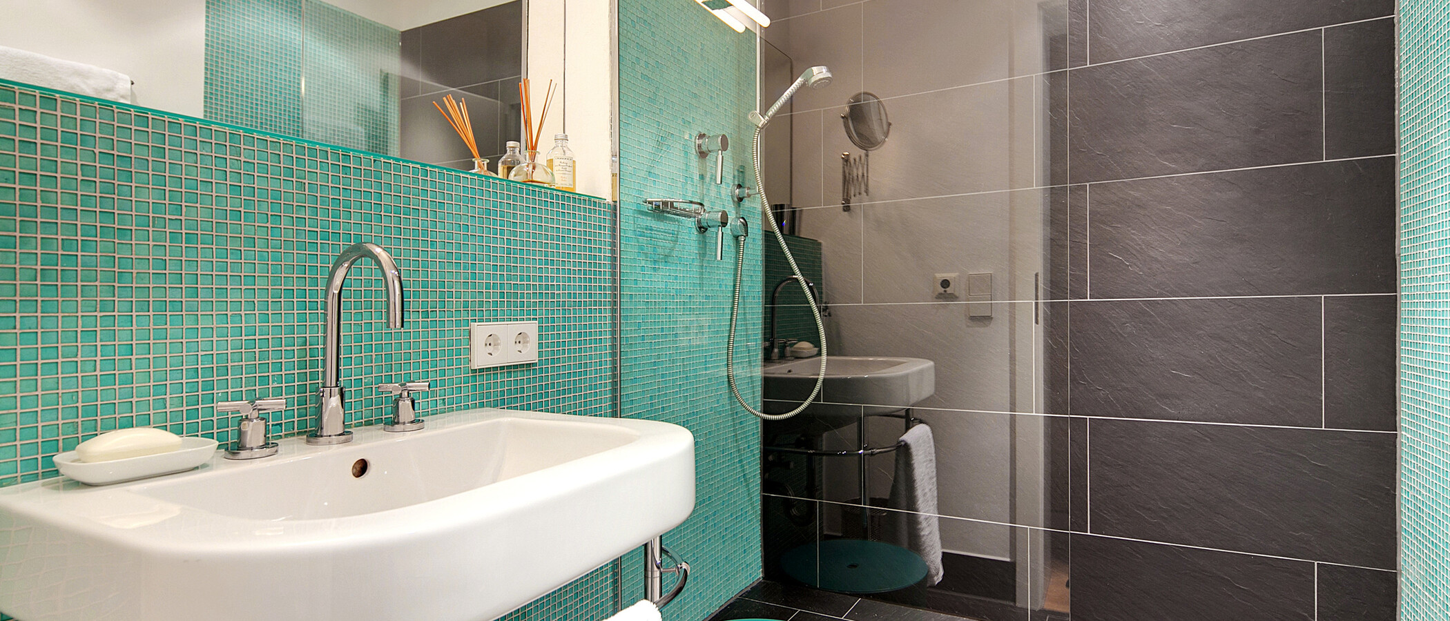 Wohnung München Maxvorstadt - Westen 01 2. Badezimmer 3075