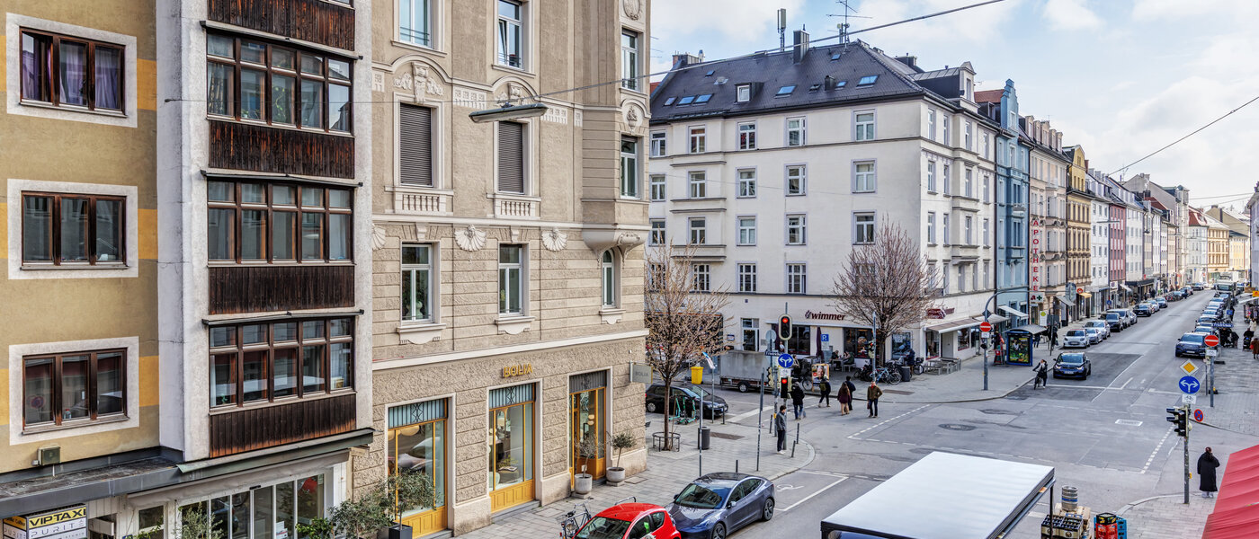Wohnung München Schwabing (links der Leopoldstraße) 01 Aussicht 3177