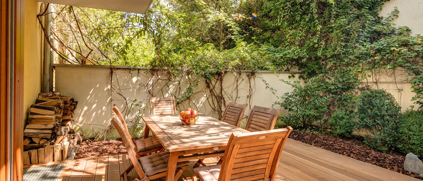 Doppelhaushälfte München Schwabing (links der Leopoldstraße) 01 Terrasse 3396