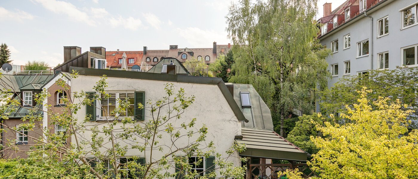 Doppelhaushälfte München Schwabing (links der Leopoldstraße) 01 Aussicht 3396