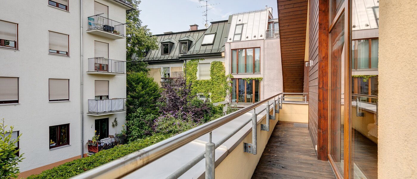 Doppelhaushälfte München Schwabing (links der Leopoldstraße) 02 2. Terrasse 3396