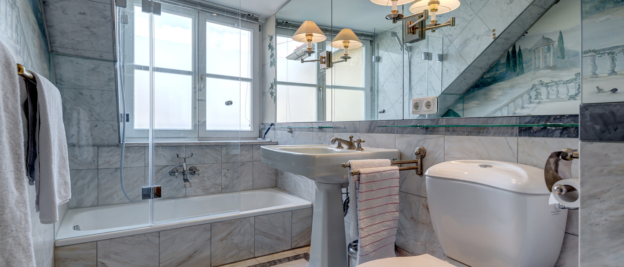 Galeriewohnung München Schwabing (links der Leopoldstraße) 01 Badezimmer 3679