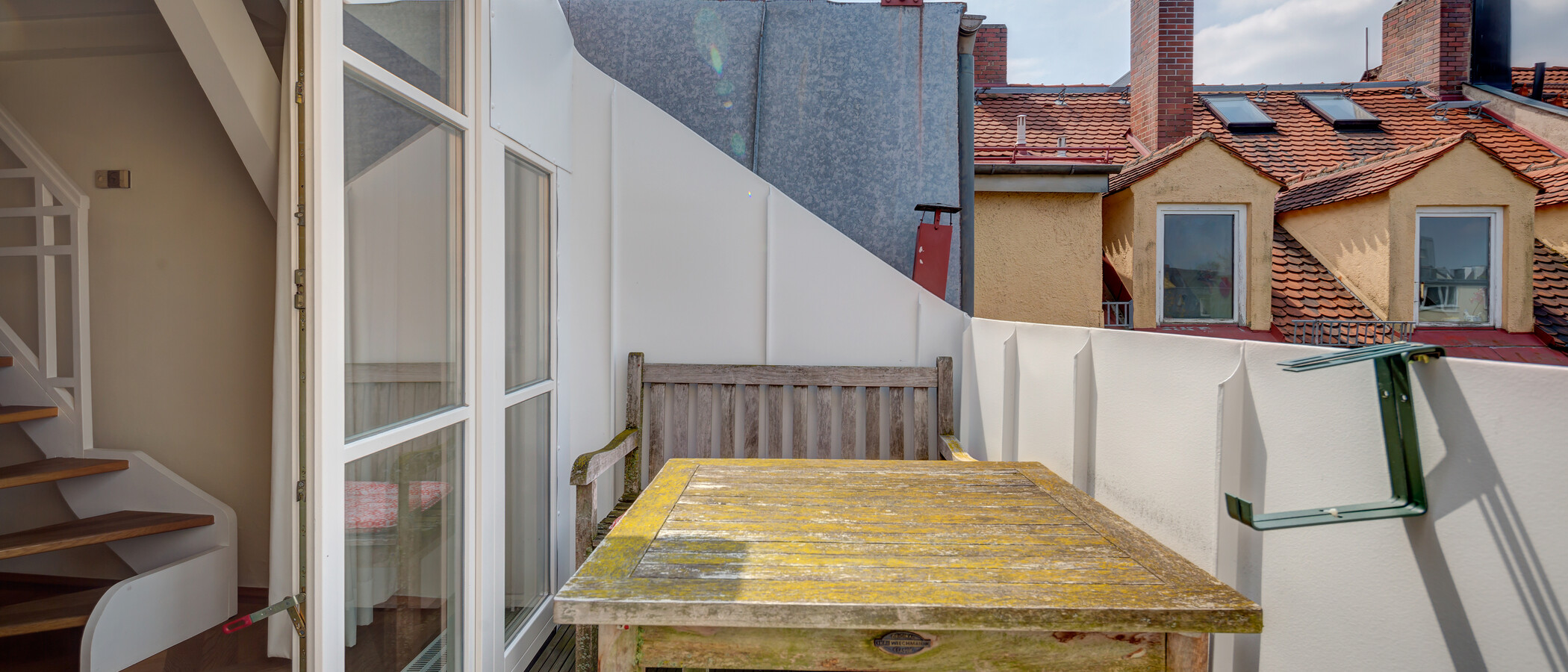Galeriewohnung München Schwabing (links der Leopoldstraße) 01 Terrasse 3679
