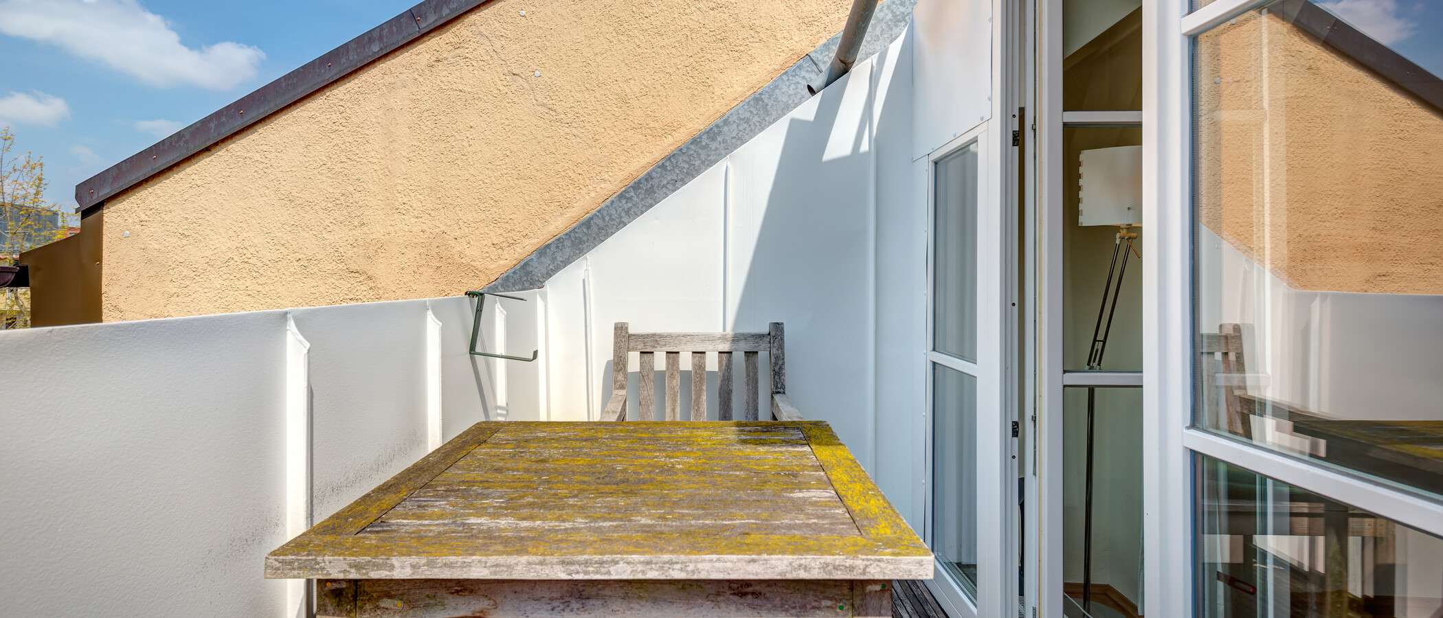 Galeriewohnung München Schwabing (links der Leopoldstraße) 02 Terrasse 3679