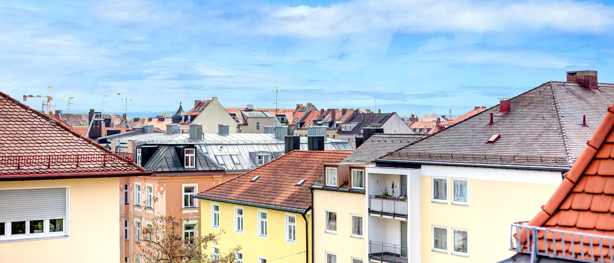 Galeriewohnung München Schwabing (links der Leopoldstraße) 03 Aussicht 3679