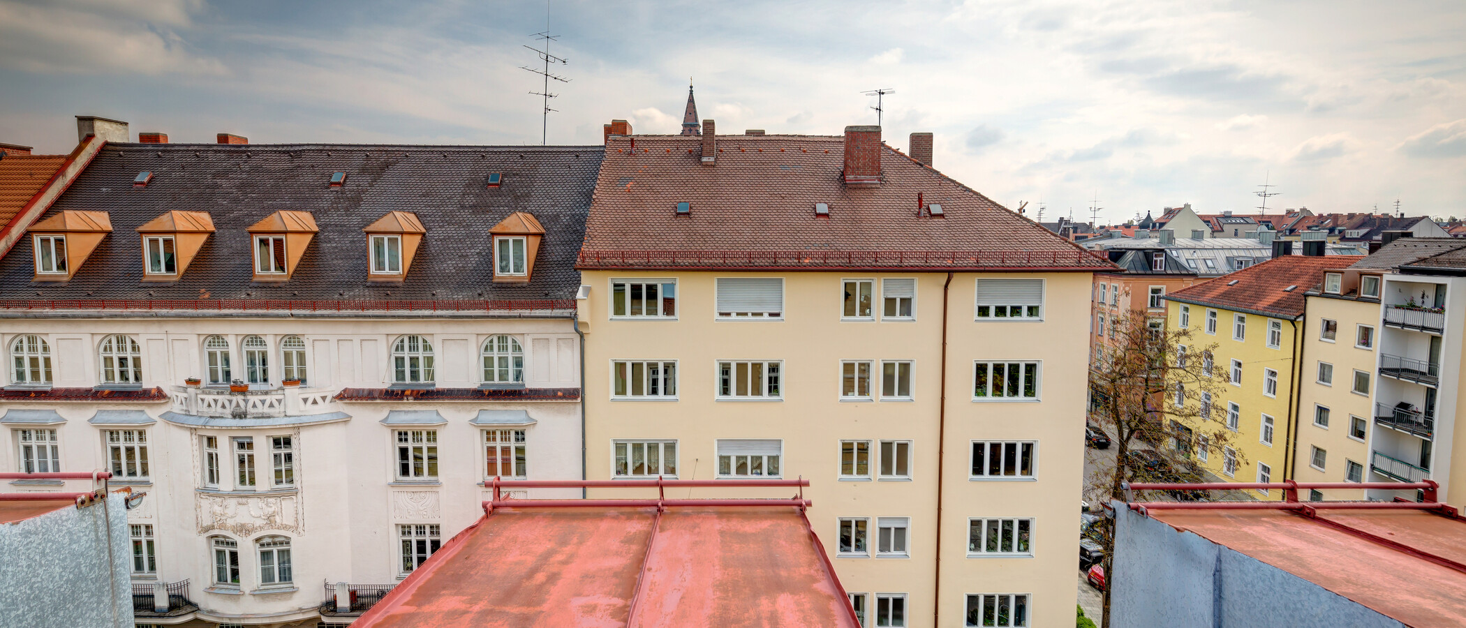 Galeriewohnung München Schwabing (links der Leopoldstraße) 06 Aussicht 3679