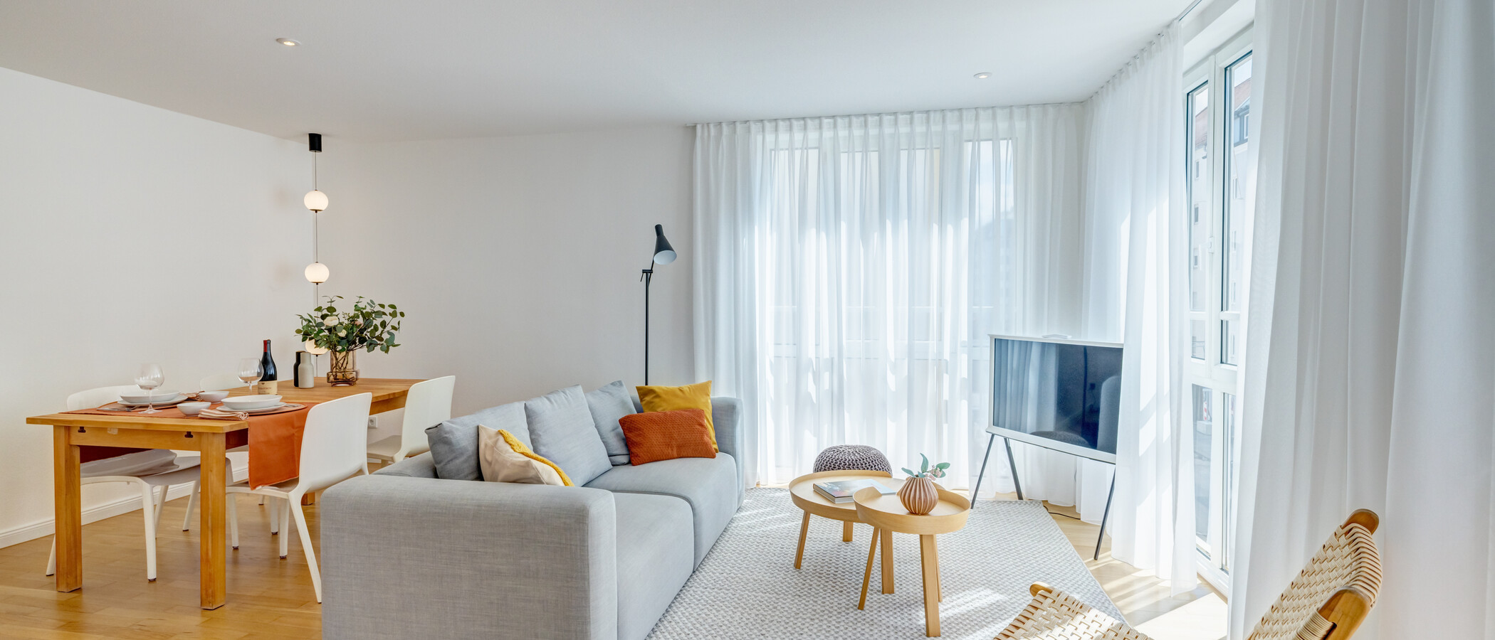 Wohnung München Maxvorstadt - Rund um den Josephsplatz 02 Wohnbereich 3735