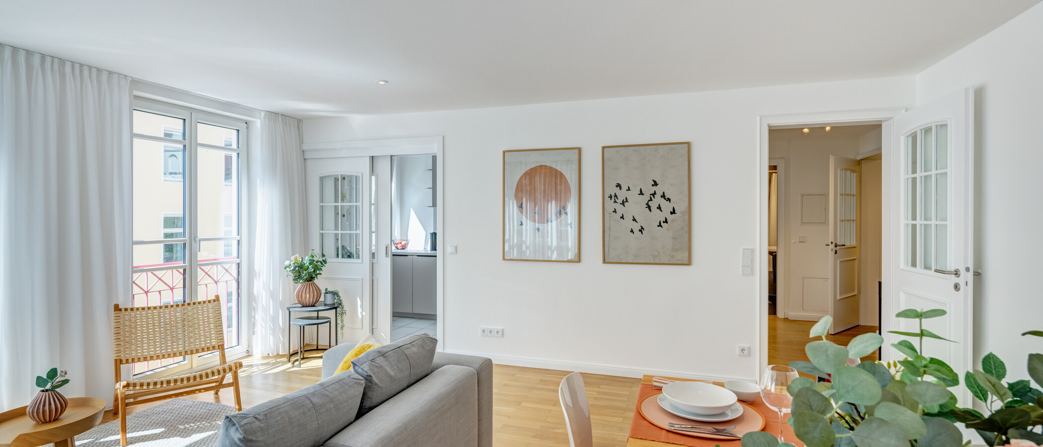 Wohnung München Maxvorstadt - Rund um den Josephsplatz 04 Wohnbereich 3735