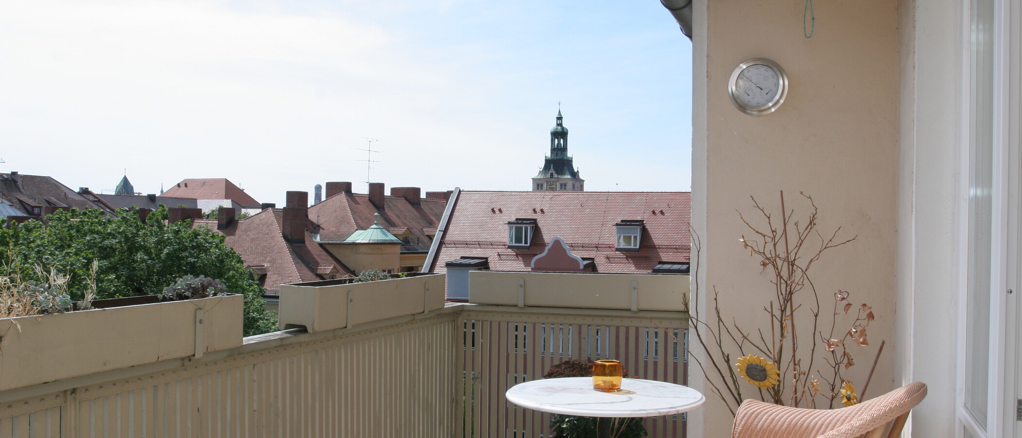 Dachterrassenwohnung München Lehel 01 Balkon 3850