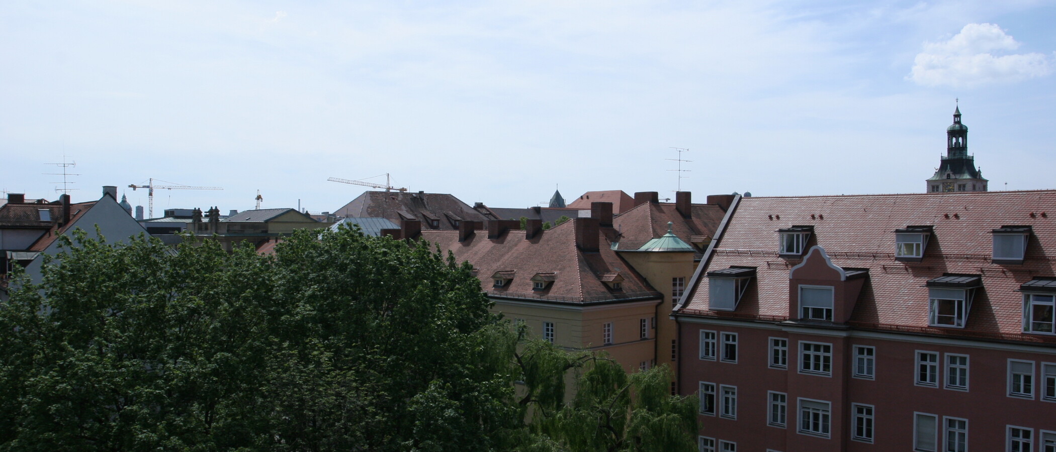 Dachterrassenwohnung München Lehel 01 Aussicht 3850
