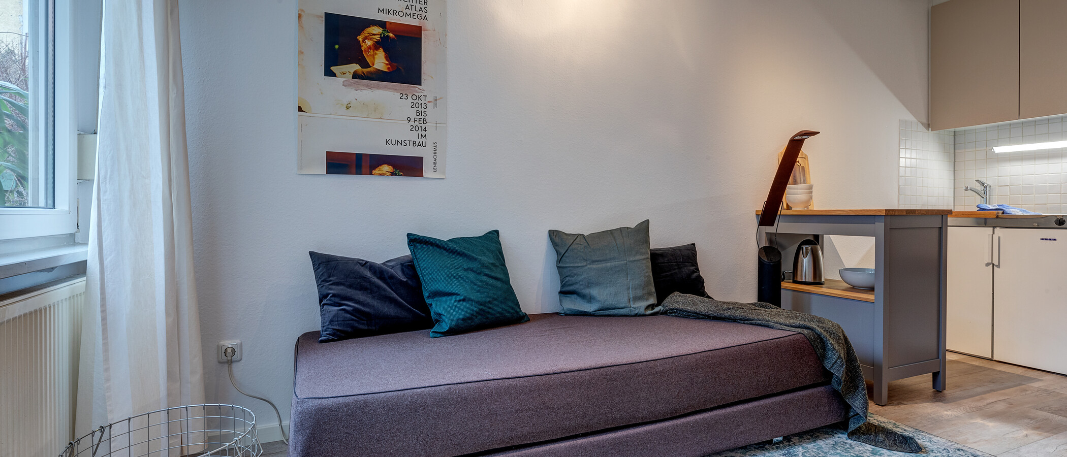 Apartment München Maxvorstadt - Amalienpassage 01 Schlafbereich 4037