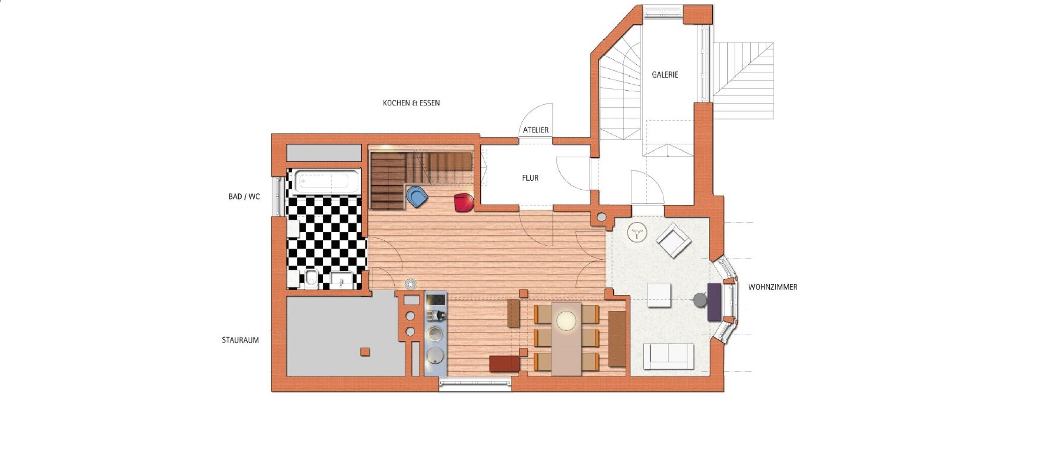 Maisonettewohnung München Pasing 01 Grundriss 407