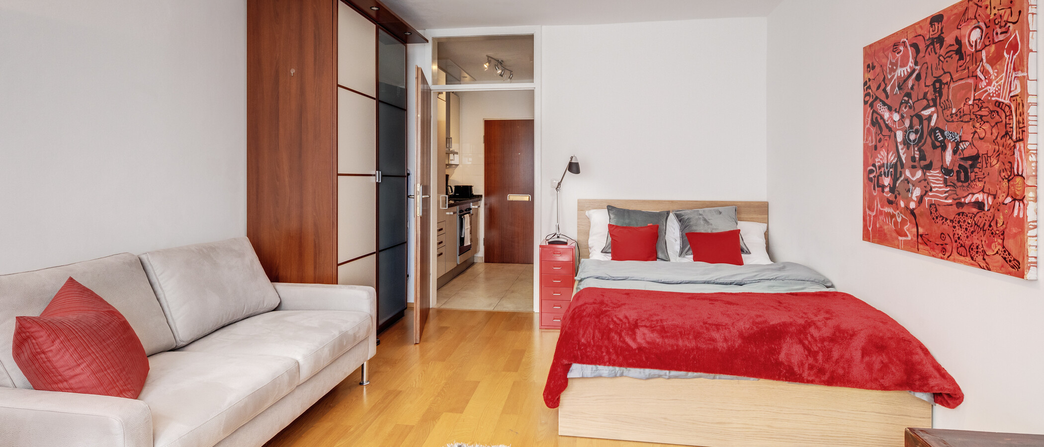 Apartment München Schwabing-West (rund um den Hohenzollernplatz) 03 Wohnbereich 4086