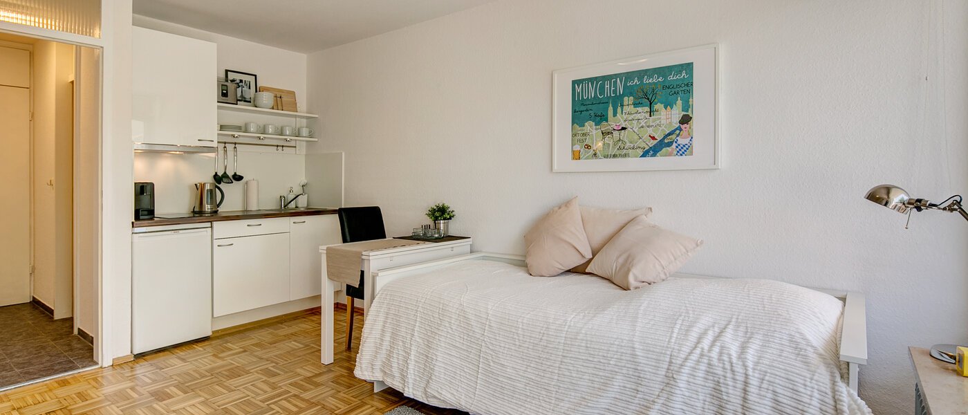 Apartment München Schwabing-Nord (zw. Leopoldstraße & Englischen Garten) 04 Wohnen 4089