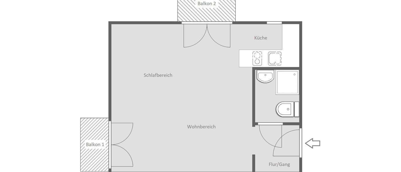 Wohnung München Schwabing-West 01 Grundriss 4159