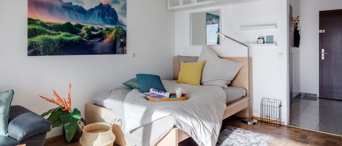 Wohnung München Arabellapark 01 Schlafbereich 4263