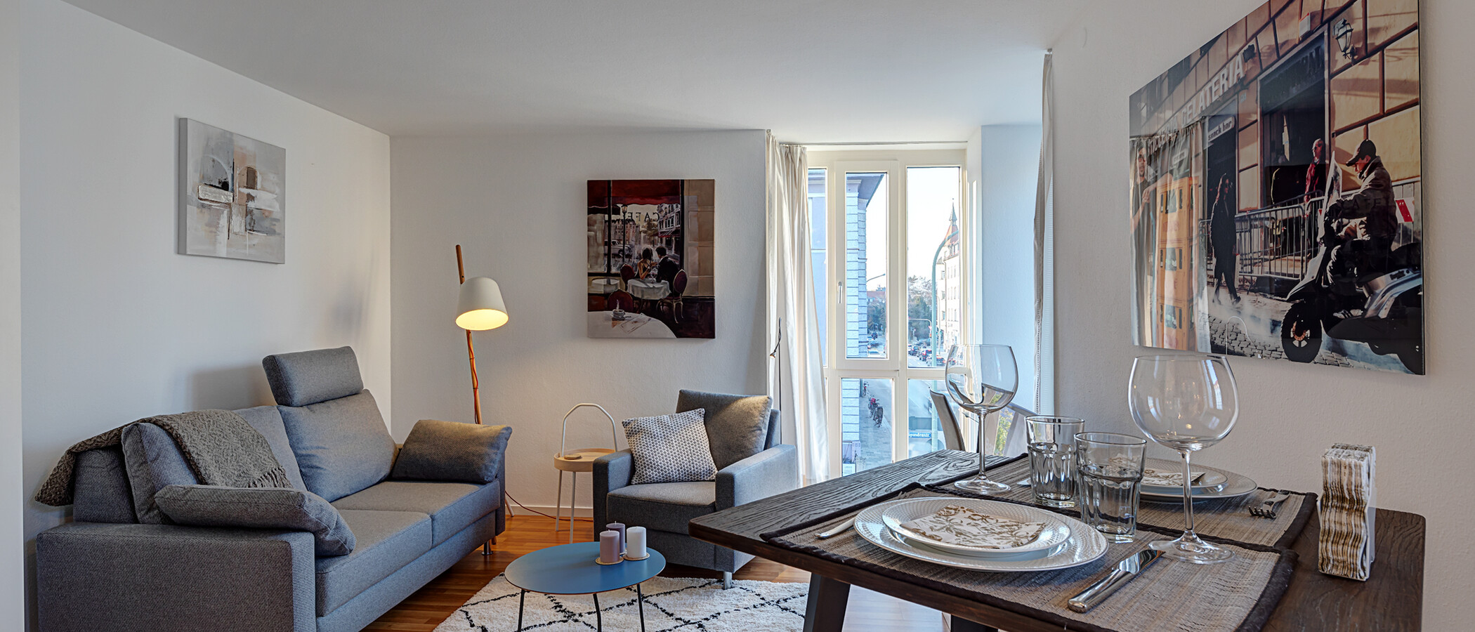 Wohnung München Schwabing (rechts der Leopoldstraße) 01 Wohnbereich 4338