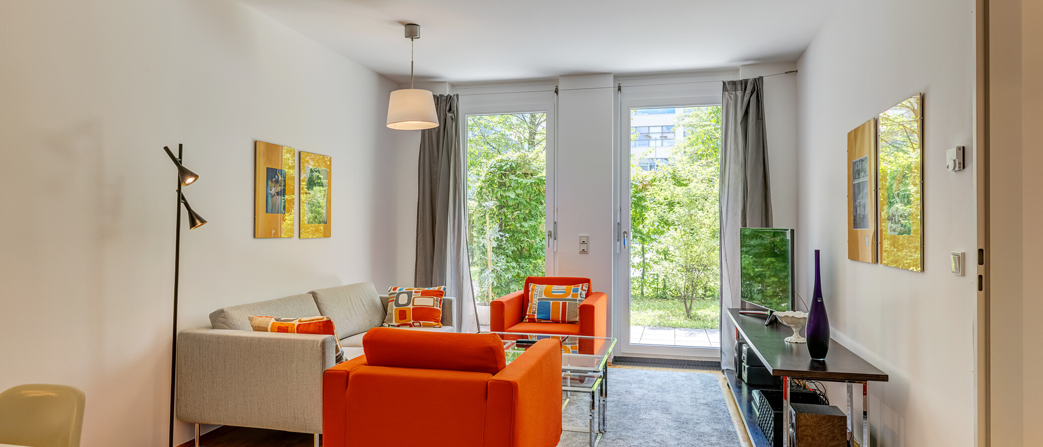 Gartenwohnung München Schwanthalerhöhe 01 Wohnbereich 4454