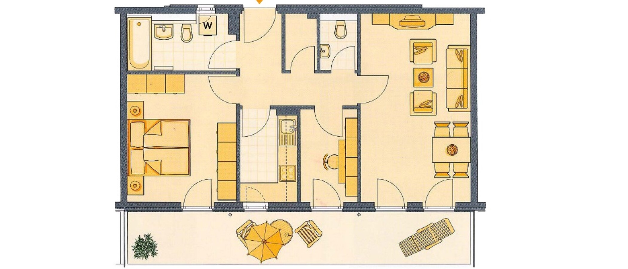 Gartenwohnung München Schwanthalerhöhe 01 Grundriss 4454