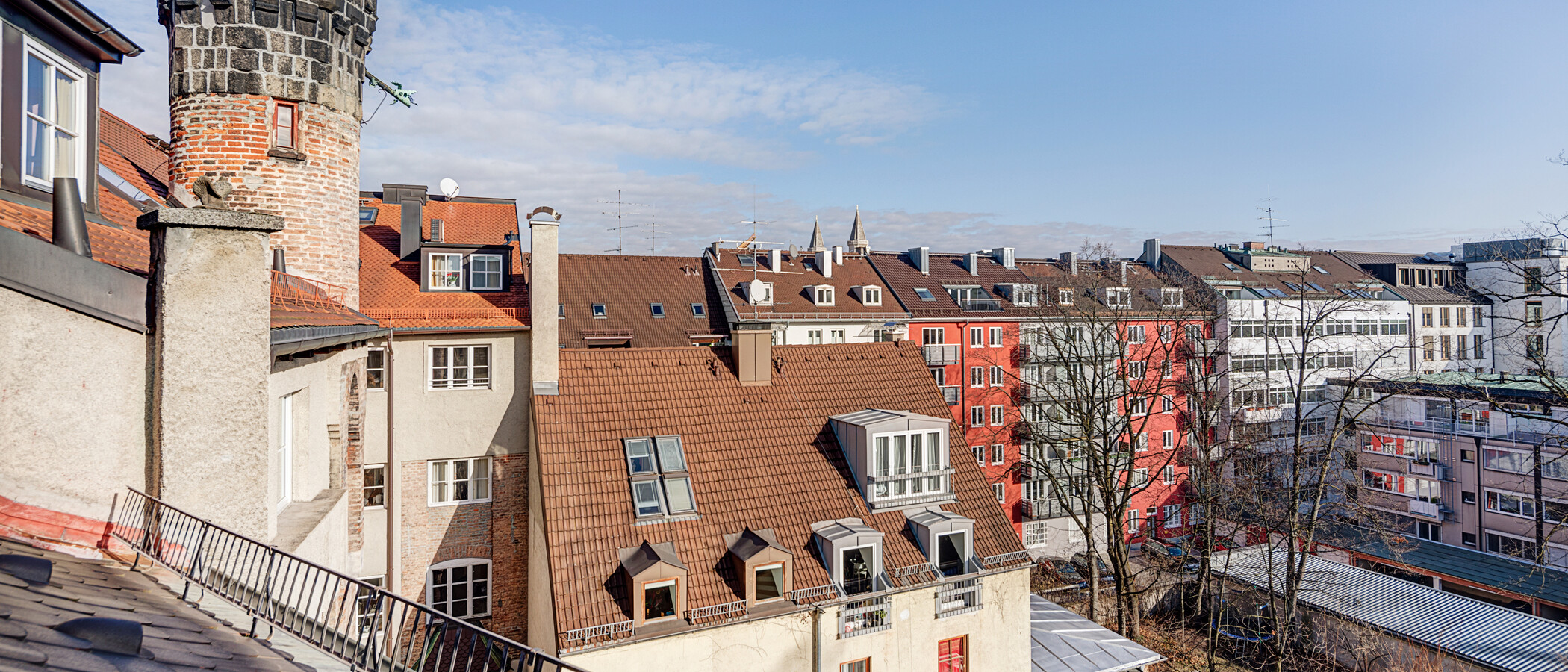 Dachterrassenwohnung München Maxvorstadt 04 Aussicht 5221