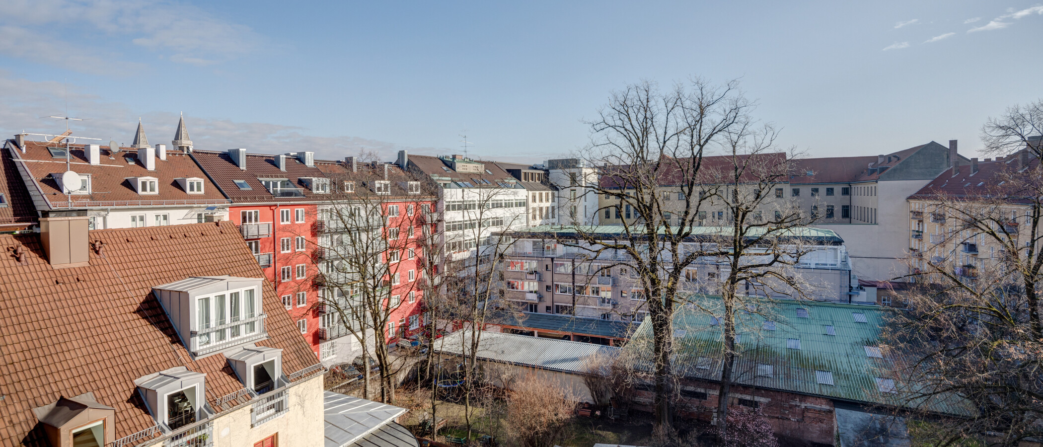 Dachterrassenwohnung München Maxvorstadt 05 Aussicht 5221