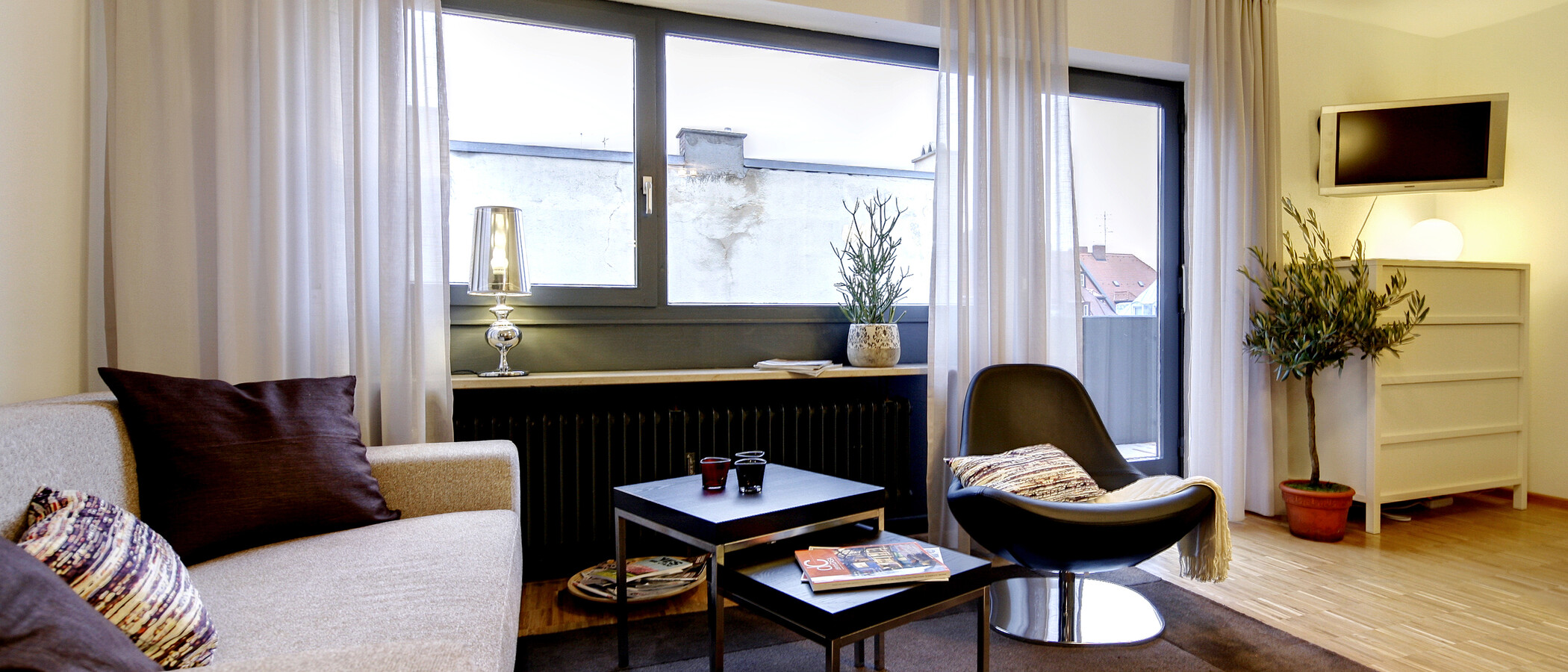 Apartment München Isarvorstadt 02 Wohnbereich 5346