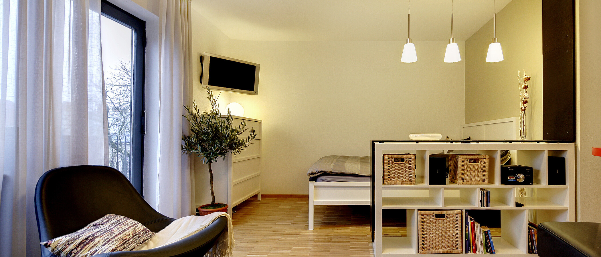 Apartment München Isarvorstadt 03 Wohnbereich 5346