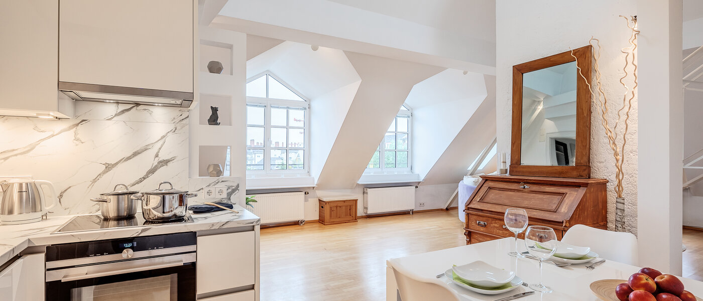 Galeriewohnung München Westend 04 Küche 5354