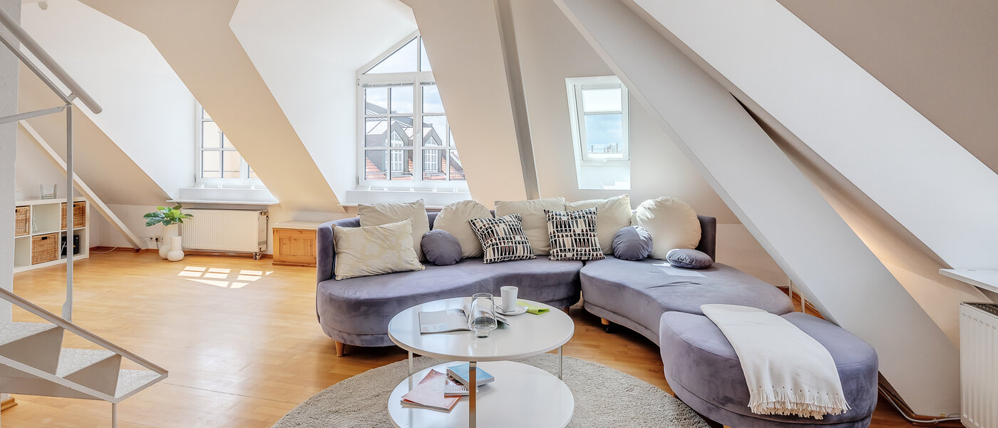 Galeriewohnung München Westend 02 Wohnbereich 5354