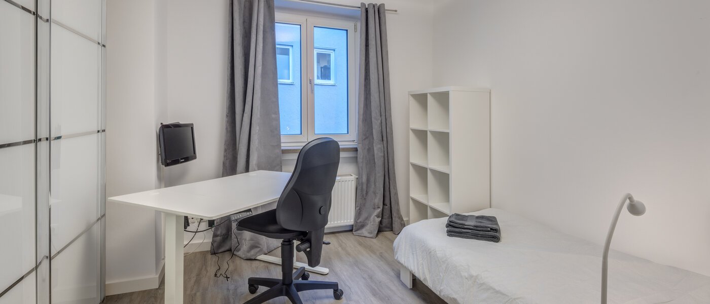 Wohnung München Schwabing-Nord (zw. Leopoldstraße & Englischen Garten) 02 2. Schlafzimmer	 5559