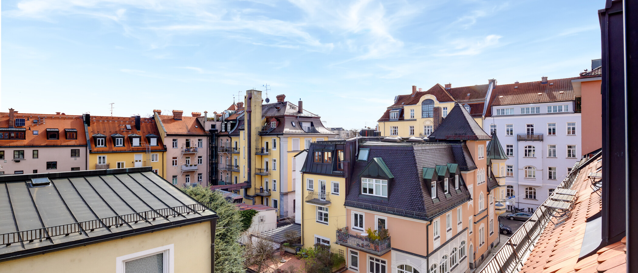 Dachgeschosswohnung München Schwabing 01 Aussicht 5576
