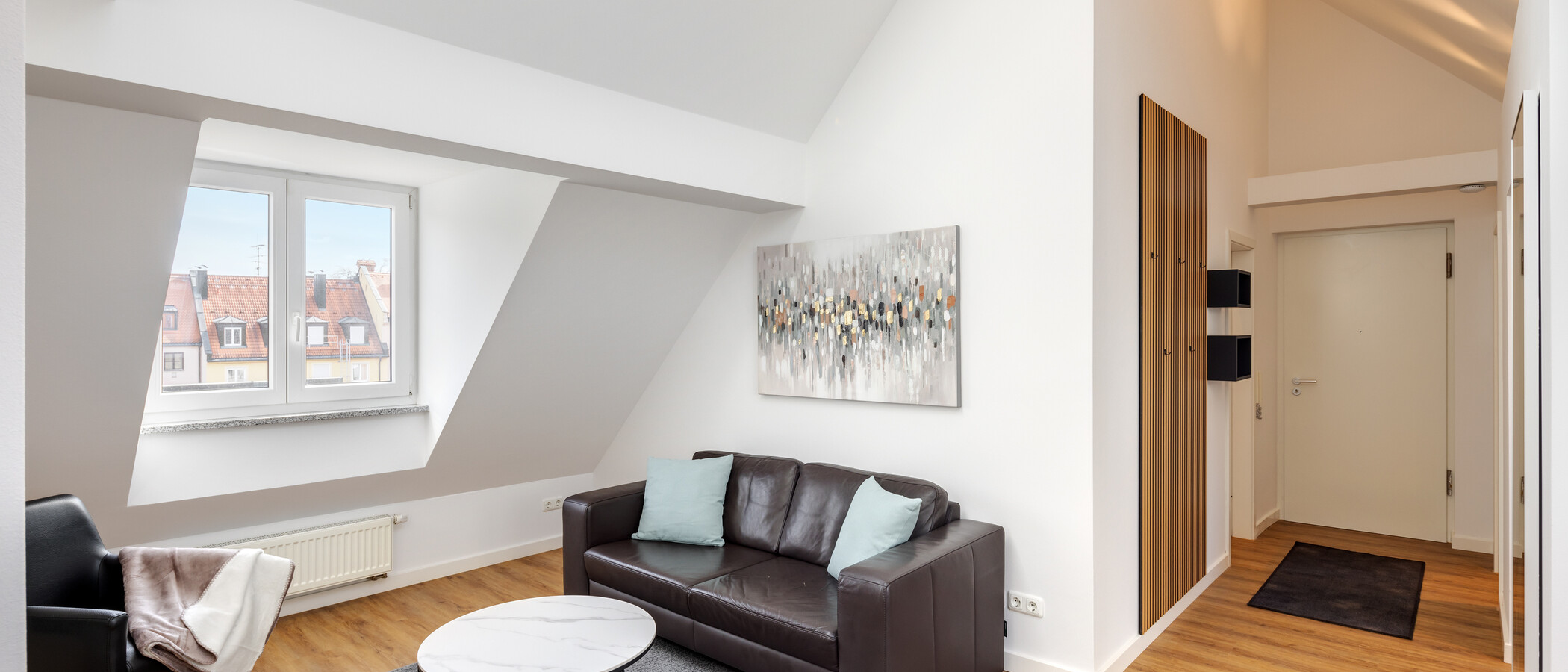Dachgeschosswohnung München Schwabing 02 Wohnbereich 5576